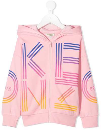Kenzo Kids logo zip hoodie
