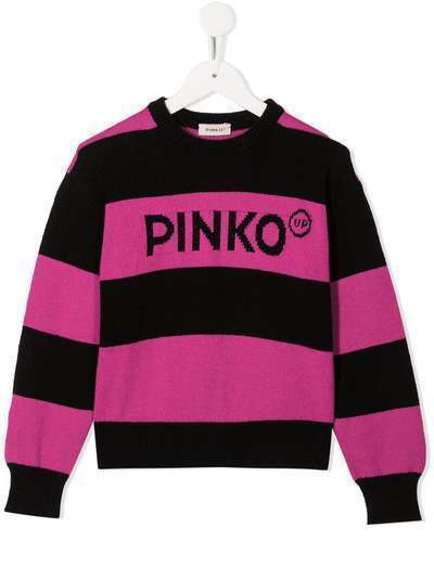 Pinko Kids джемпер вязки интарсия с логотипом