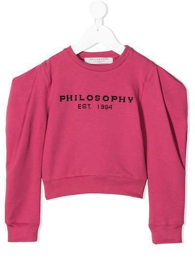 Philosophy Di Lorenzo Serafini Kids свитер с драпировкой на плечах