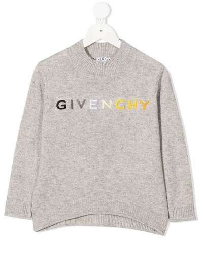 Givenchy Kids джемпер с вышитым логотипом