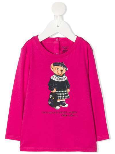 Ralph Lauren Kids футболка Polo Bear с длинными рукавами