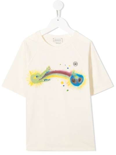 Gucci Kids футболка с логотипом GG