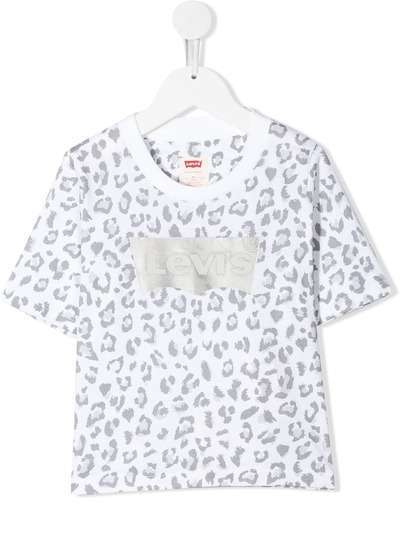 Levi's Kids футболка с леопардовым принтом