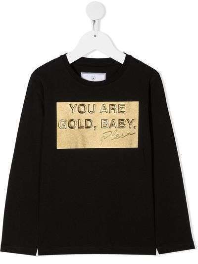 Philipp Plein "футболка Gold, Baby с длинными рукавами "