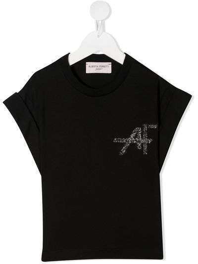 Alberta Ferretti Kids футболка с короткими рукавами и блестками