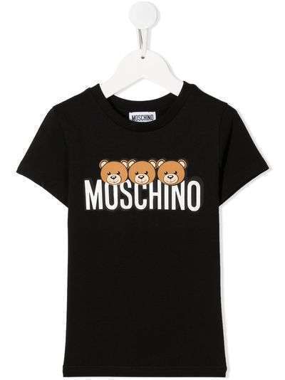 Moschino Kids футболка с логотипом