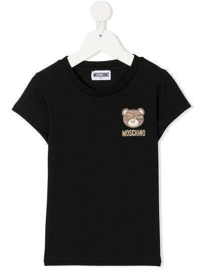 Moschino Kids футболка с графичным принтом и логотипом
