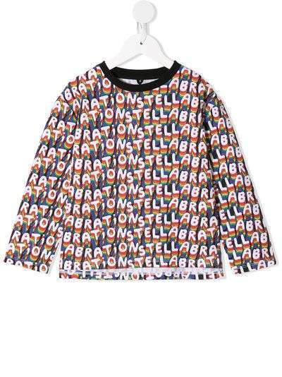 Stella McCartney Kids футболка с принтом Stellabration