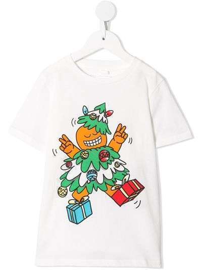 Stella McCartney Kids футболка с принтом Christmas