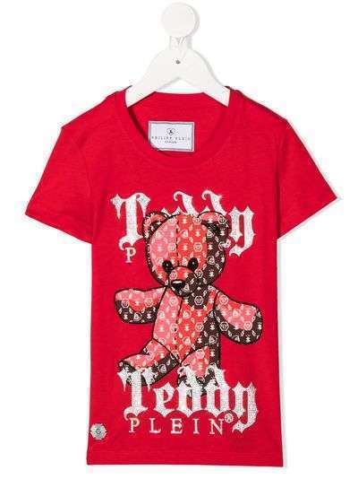 Philipp Plein Junior футболка с принтом Teddy Bear