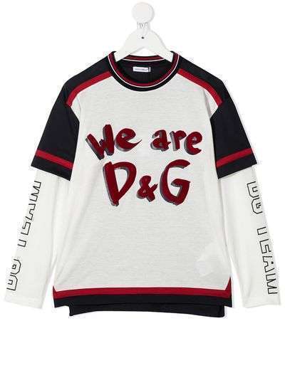 Dolce & Gabbana Kids футболка We Are D&G