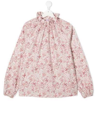 Il Gufo блузка с цветочным принтом и оборками