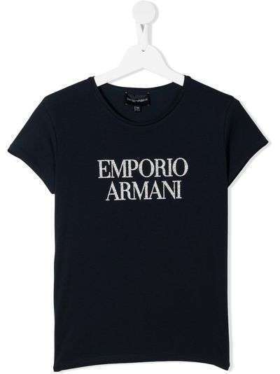Emporio Armani Kids футболка с круглым вырезом и логотипом
