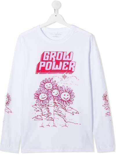 Stella McCartney Kids футболка Grow Power с длинными рукавами