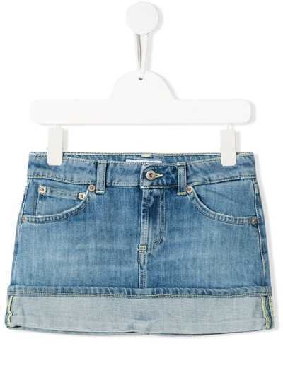 Dondup Kids джинсовая юбка с подворотами