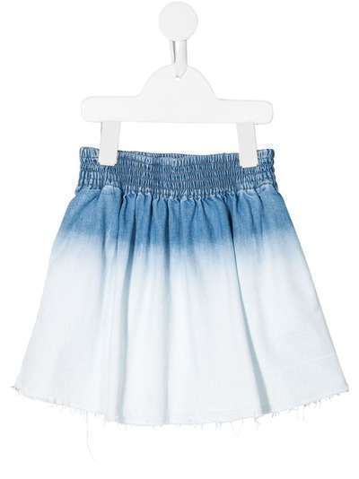 Stella McCartney Kids джинсовая юбка с выбеленным эффектом