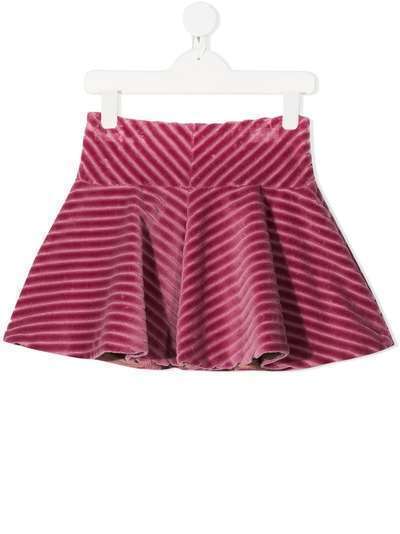 Brunello Cucinelli Kids вельветовая юбка в рубчик