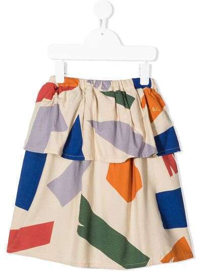 Bobo Choses многослойная юбка с абстрактным принтом