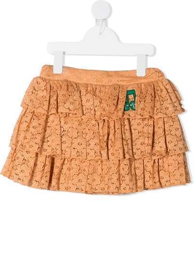 Mini Rodini кружевная юбка с оборками