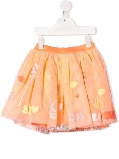 Billieblush юбка с цветочной вышивкой
