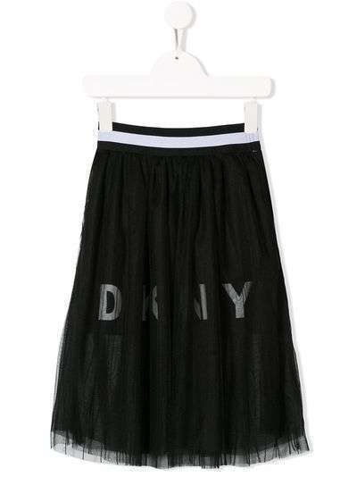 Dkny Kids пышная юбка с логотипом