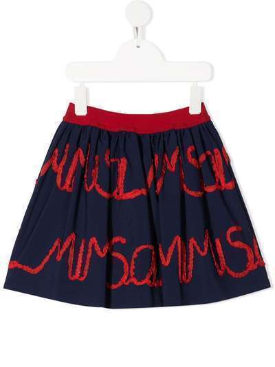 Mi Mi Sol юбка с вышитым логотипом