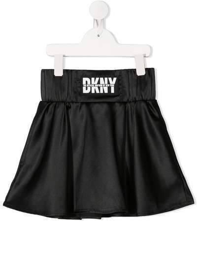Dkny Kids юбка мини с нашивкой-логотипом