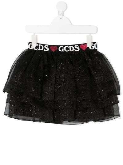 Gcds Kids юбка из тюля с логотипом