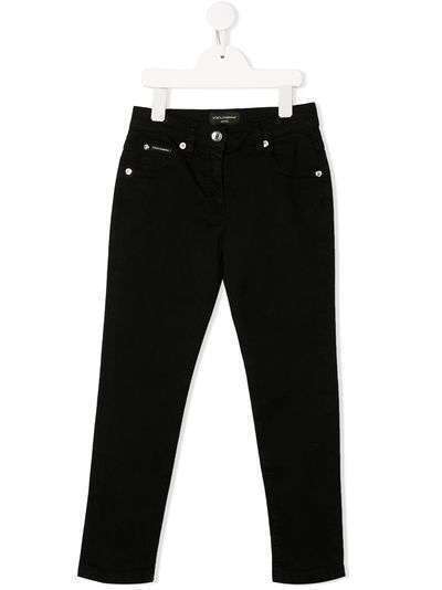 Dolce & Gabbana Kids джинсы кроя слим с пятью карманами