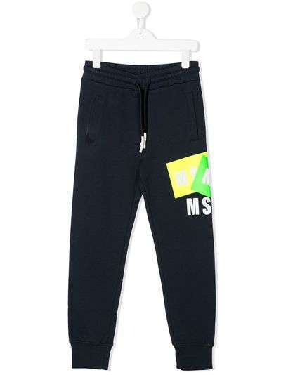 Msgm Kids спортивные брюки с графичным принтом