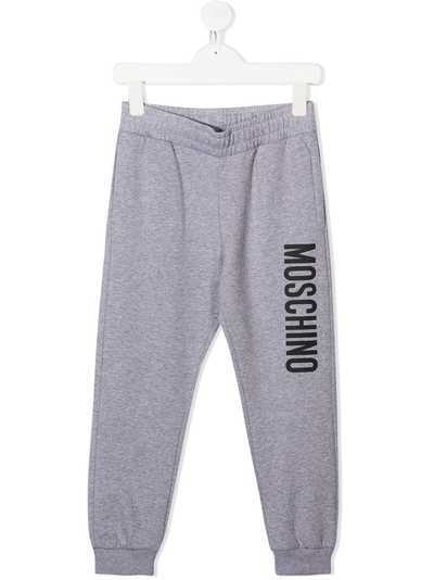 Moschino Kids спортивные брюки с эластичным поясом и логотипом