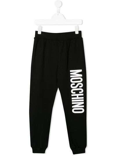 Moschino Kids спортивные брюки с логотипом