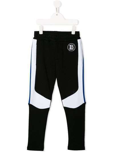 Balmain Kids спортивные брюки с контрастными вставками