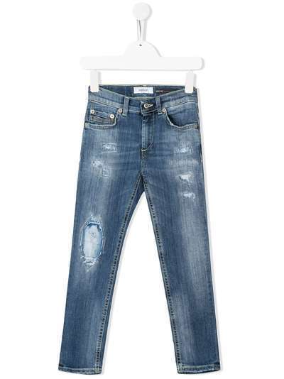 Dondup Kids джинсы кроя слим с эффектом потертости