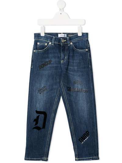 Dondup Kids джинсы с надписью