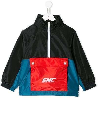 Stella McCartney Kids непромокаемая куртка в стиле колор-блок с принтом