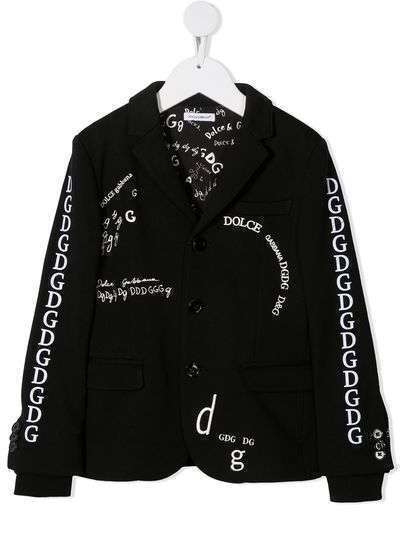 Dolce & Gabbana Kids пиджак с вышивкой