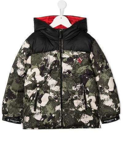 Marcelo Burlon County Of Milan Kids камуфляжный пуховик