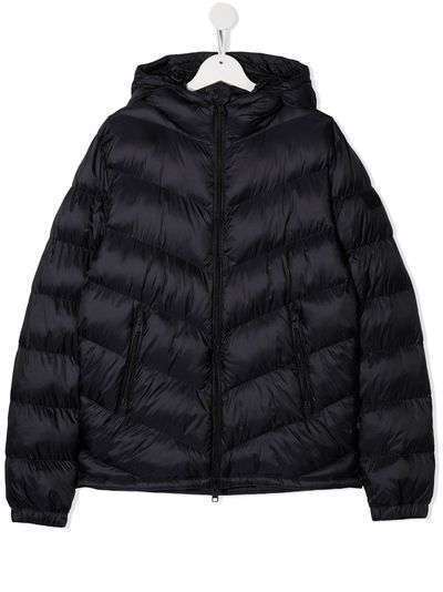 Woolrich Kids стеганая куртка с капюшоном