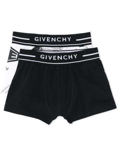 Givenchy Kids комплект из двух боксеров с логотипом
