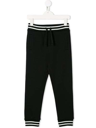 Dolce & Gabbana Kids спортивные брюки из джерси с контрастными полосками