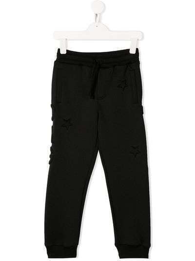Dolce & Gabbana Kids спортивные брюки из джерси с тиснением
