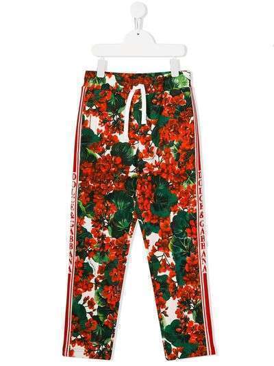 Dolce & Gabbana Kids спортивные брюки с принтом Portofino