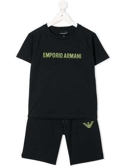Emporio Armani Kids комплект из футболки и шортов с логотипом