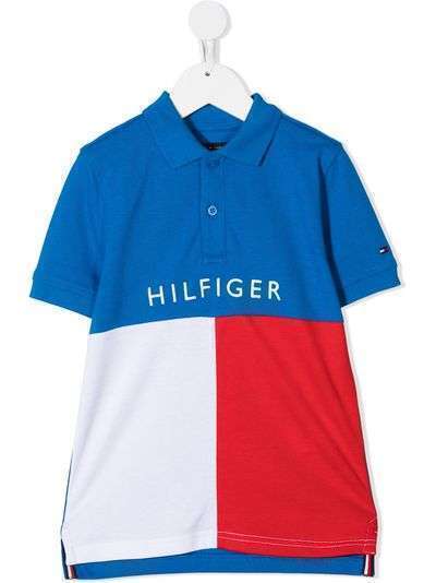 Tommy Hilfiger Junior рубашка поло в стиле колор-блок