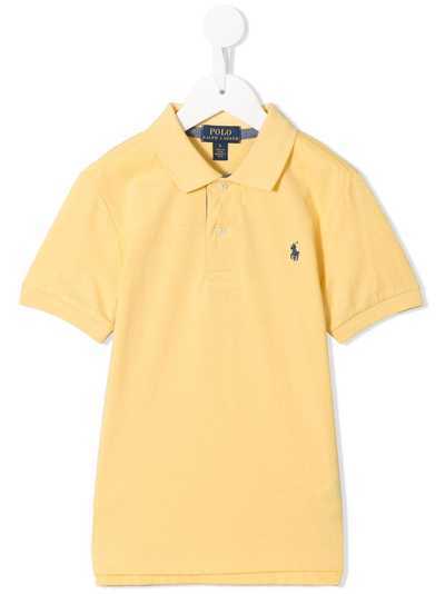 Ralph Lauren Kids рубашка поло с вышитыми логотипом