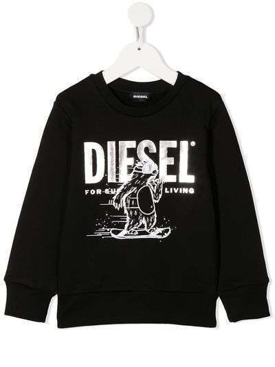 Diesel Kids толстовка с графичным принтом и логотипом