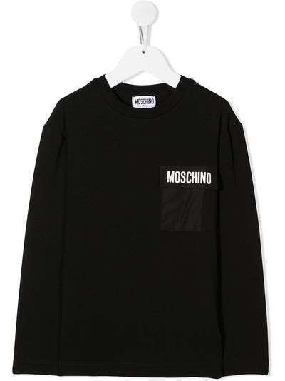 Moschino Kids толстовка с длинными рукавами и логотипом