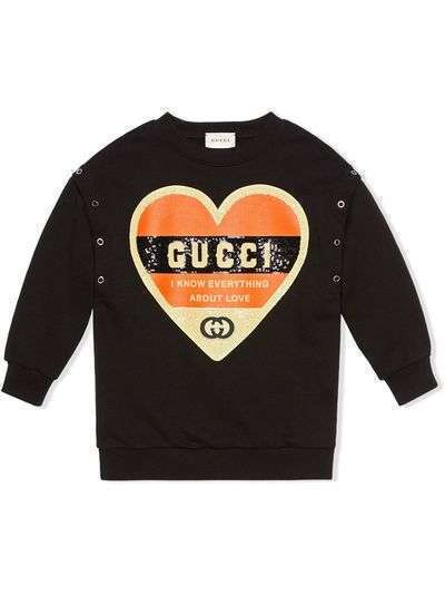 Gucci Kids толстовка с логотипом