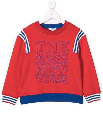 The Marc Jacobs Kids толстовка с отделкой в полоску